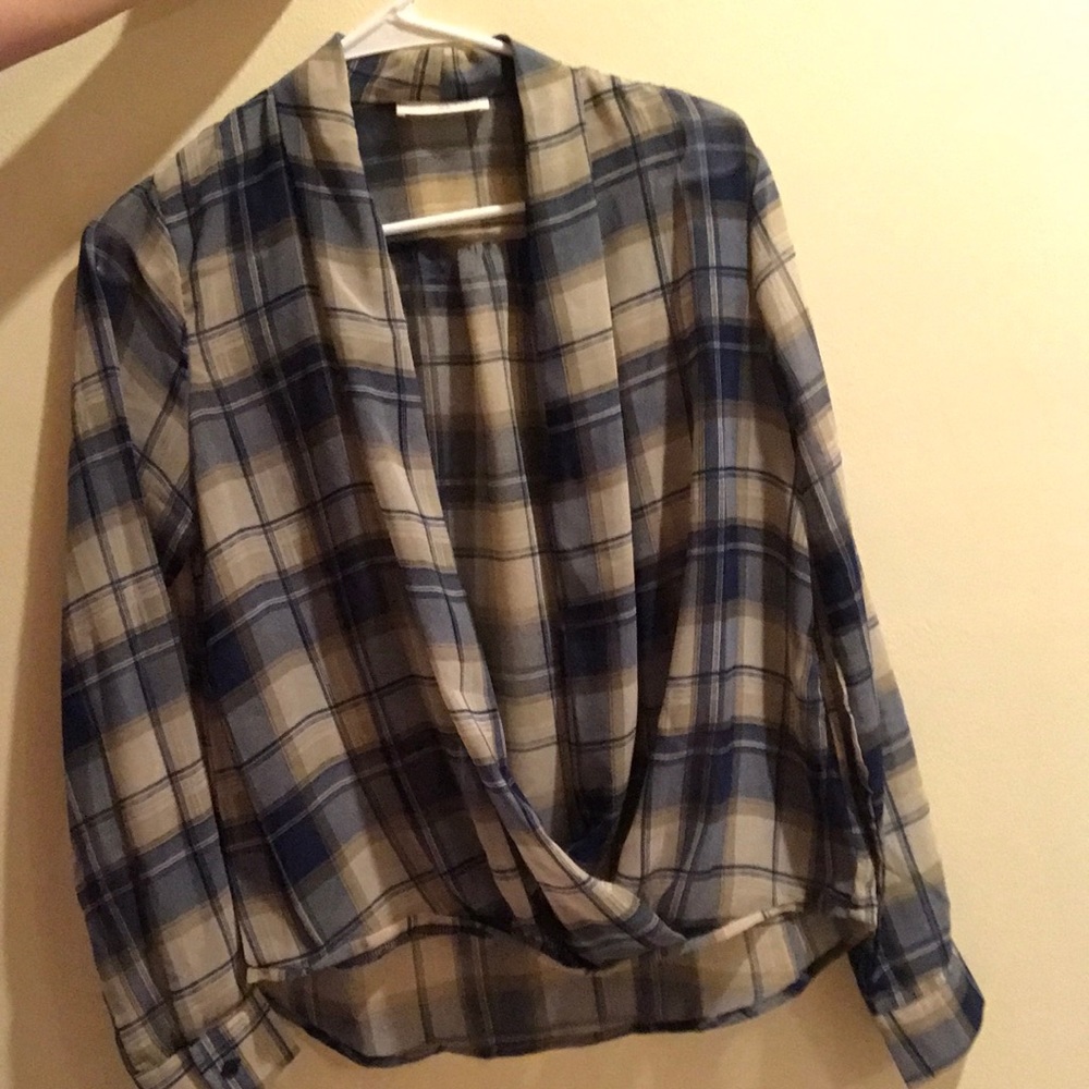 Plaid blouse